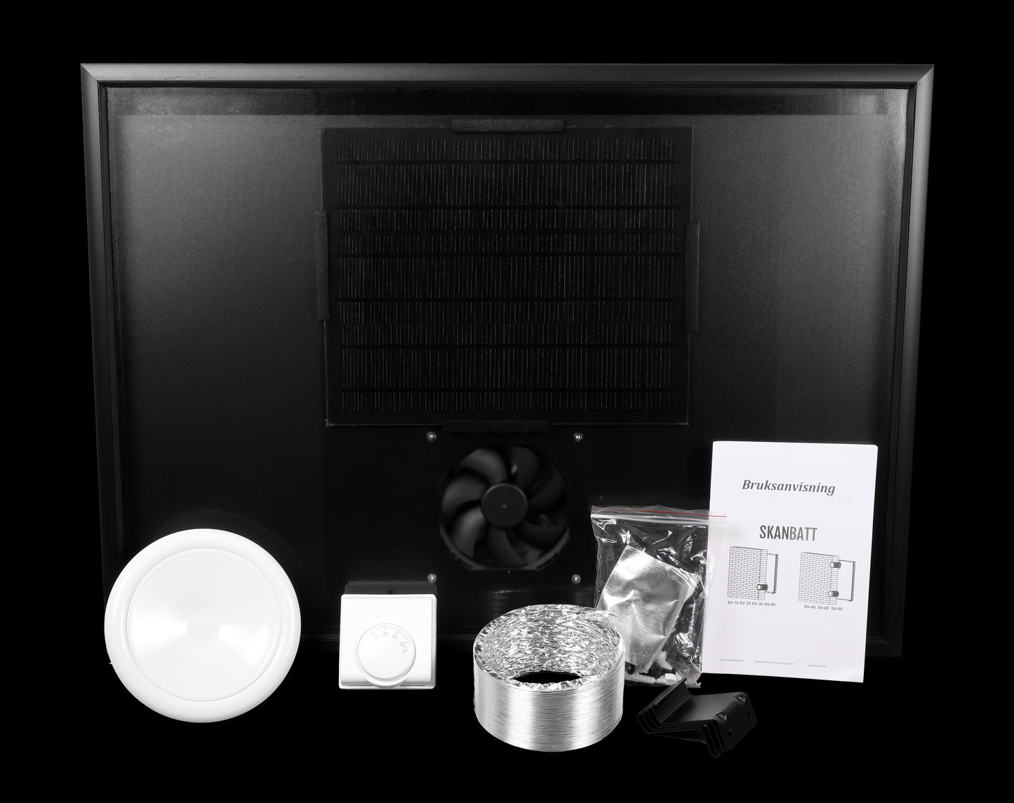 SKANBATT Solventilator SV-20 med luftvolum/t 88m3 - Image 3