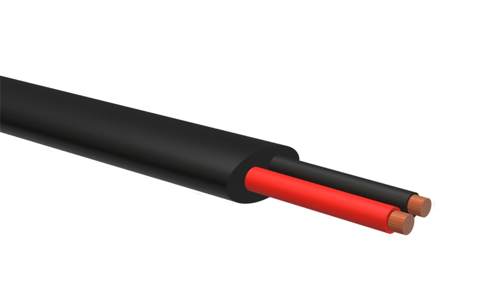 Kabel 2X4Mm2 Sort - Dobbeltisolert Flat