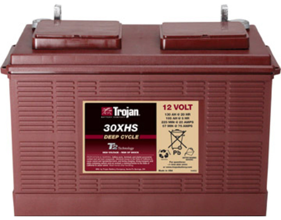 Trojan Deep Cycle Traksjonsbatteri 12V 130Ah (354X171X256Mm) +Venstre