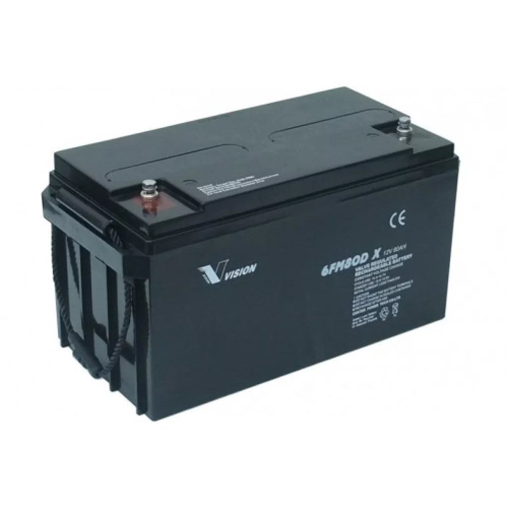 Produktbilde av VISION AGM Batteri 12V 80AH (350x167x183mm)