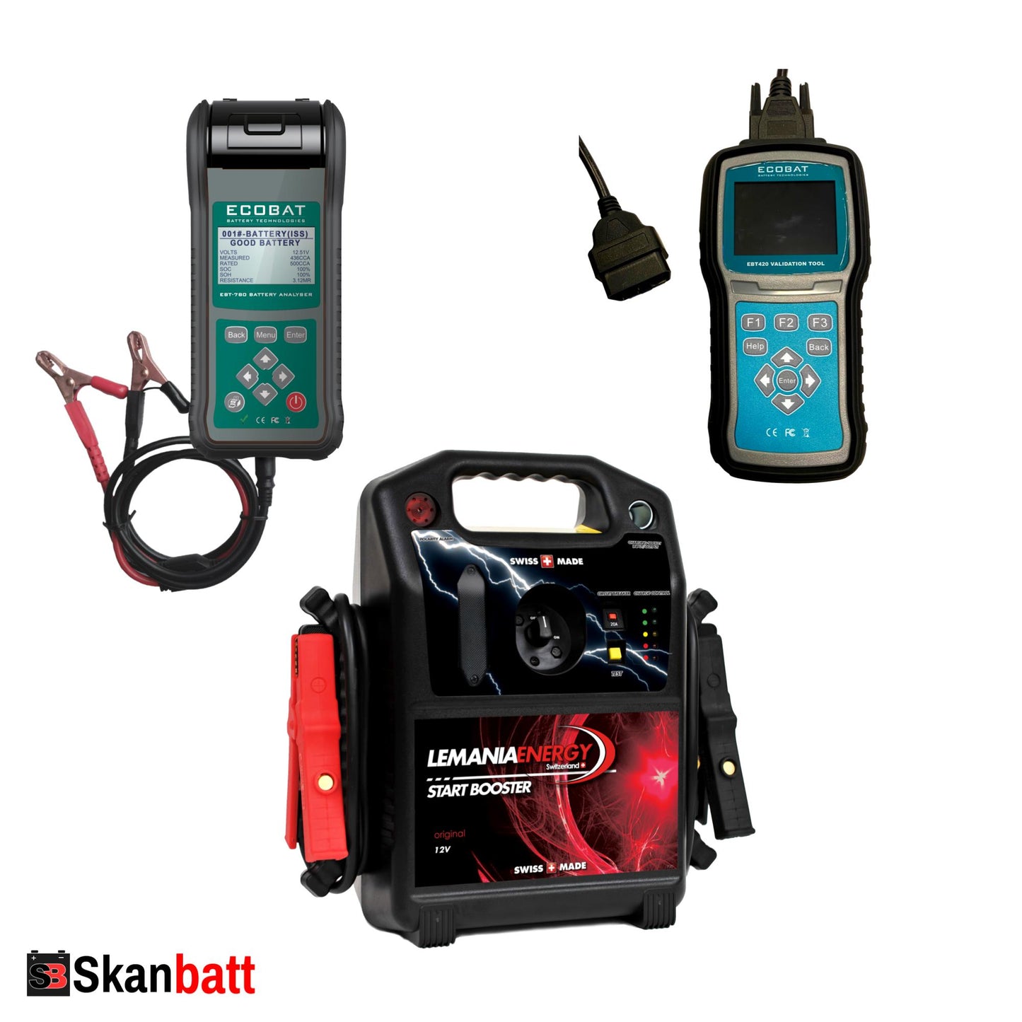 Skanbatt 'Verkstedpakken' - Test - Bytt - Programmer