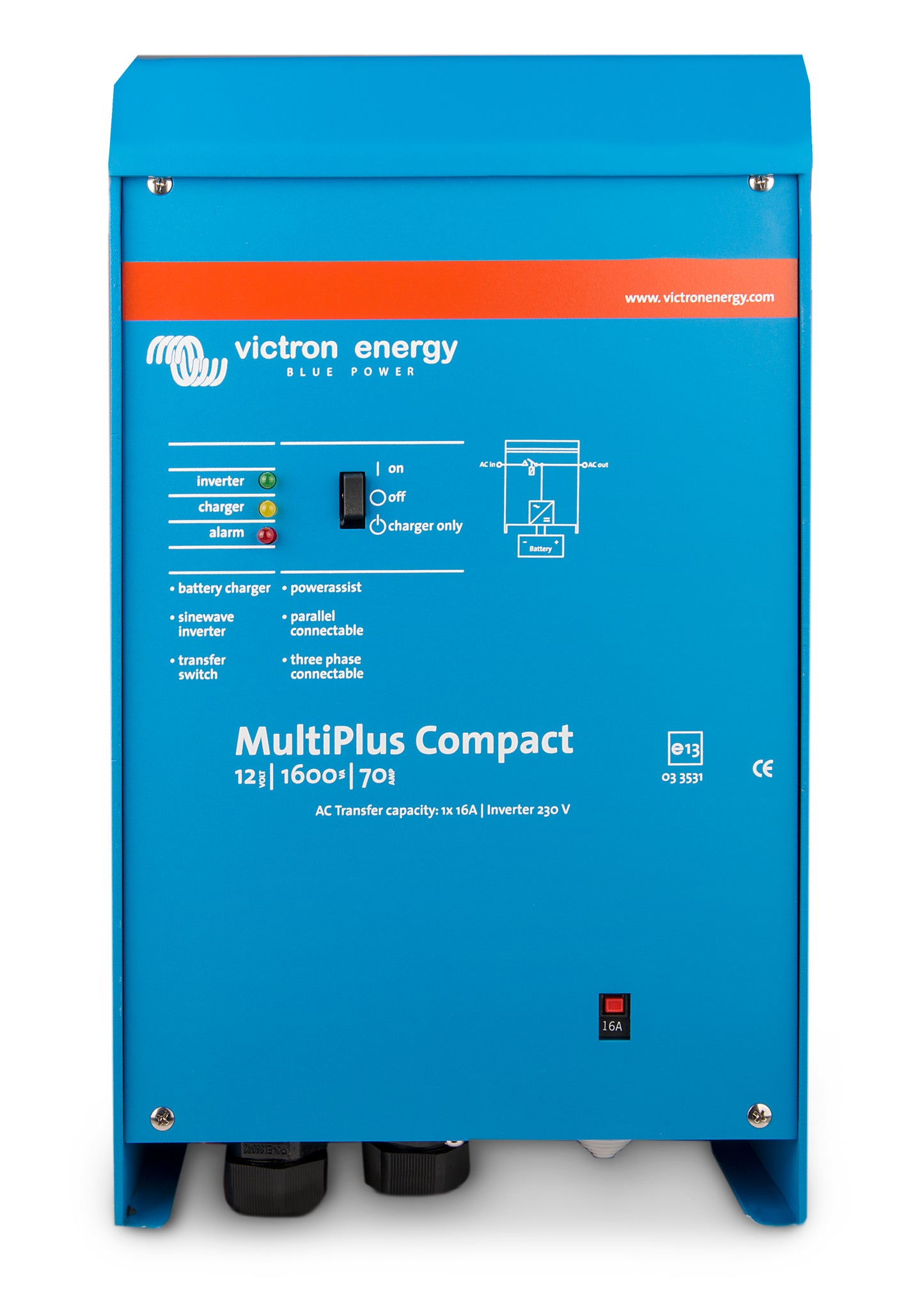 Victron Multiplus C12/1200/50 Kombi Inverter Og Lader