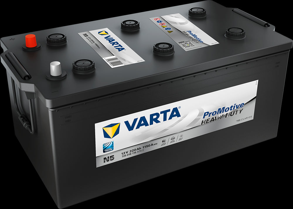 Varta Promotive Black Batteri 12V 220Ah 1150Cca (518X276X220/242Mm) +Venstre N5