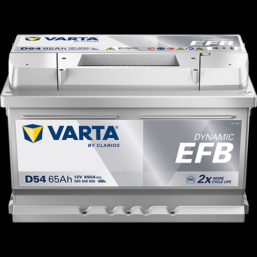 Varta Blue Dynamic Efb Batteri 12V 65Ah 650Cca (278X175X175/175Mm) +Høyre D54