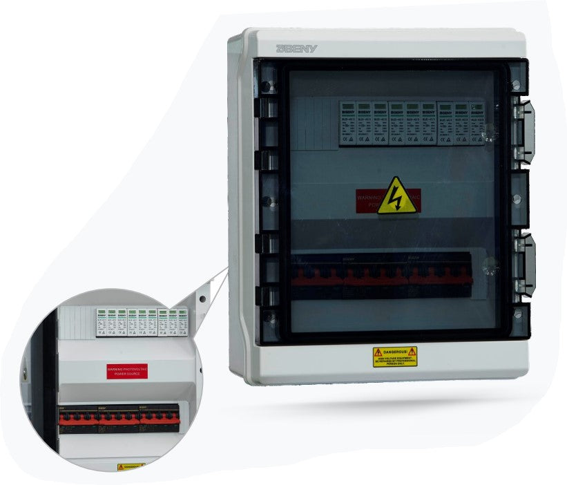 Dc Combinerboks - 3 Strenger Inn Og 3 Strenger Ut