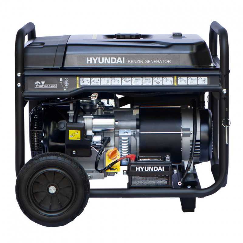 HYUNDAI HY10100LEK-T Proff Strømaggregat 8000W - 400V & 230V 1-FAS - elektrisk start - bensin - Image 3