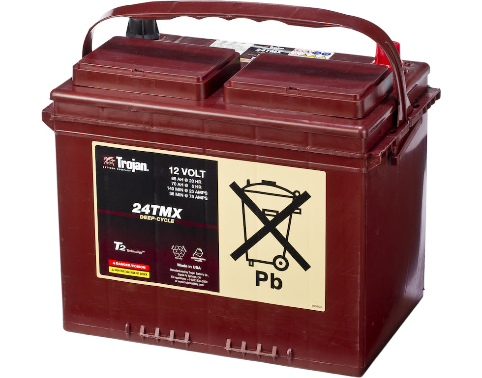 Trojan Deep Cycle Traksjonsbatteri 12V 85Ah (277X168X235Mm) +Venstre