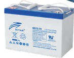 Ritar Gel Deep Cycle Batteri 12V 75Ah (350X167X182Mm) +Venstre