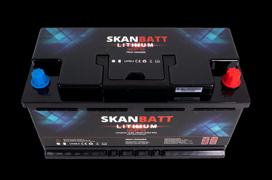Skanbatt V2 Lithium Heat Batteri 12V 180Ah 150A Bms - Bobil - Bluetooth