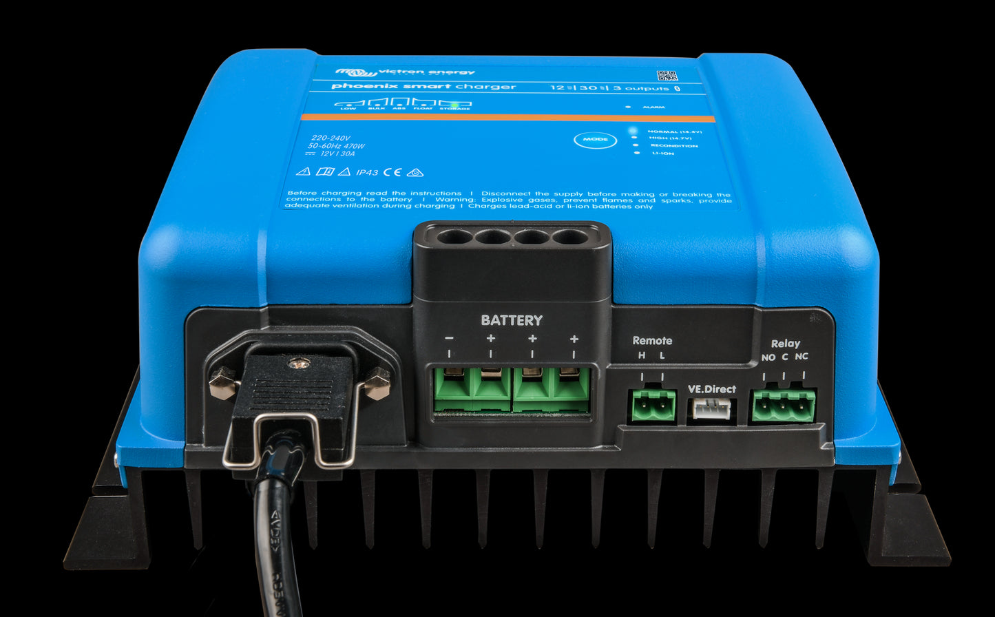 Victron Phoenix Smart Ip43 Batterilader 24V 16A 3-Kanaler