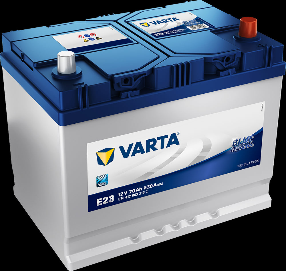 Varta Blue Dynamic Batteri 12V 70Ah 630Cca (261X175X200/220Mm) +Høyre E23