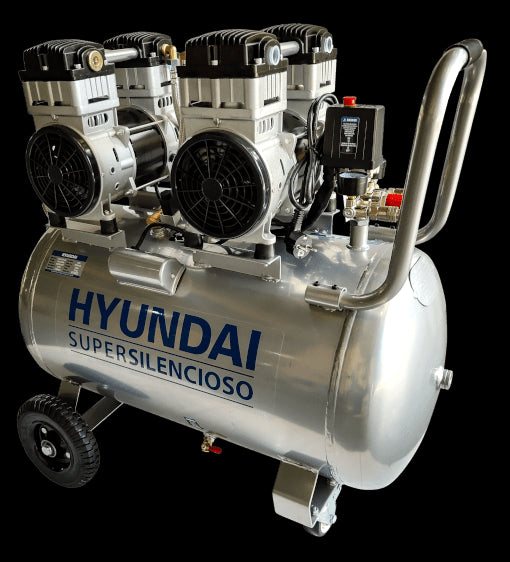 Hyundai Hyac100-3S Stillegående Kompressor 100L / 2200W