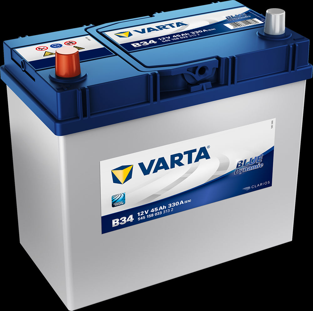 Varta Blue Dynamic Batteri 12V 45Ah 330Cca (238X129X200/227Mm) +Venstre B34