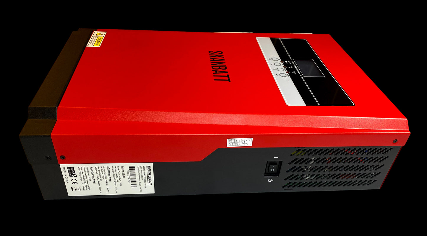 SKANBATT Pro Hybrid inverter 24V 3000W (6000W) MPPT 80A - Image 2