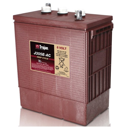 Trojan Deep Cycle Traksjonsbatteri 6V 305Ah (309X174X366Mm) +Diagonalt