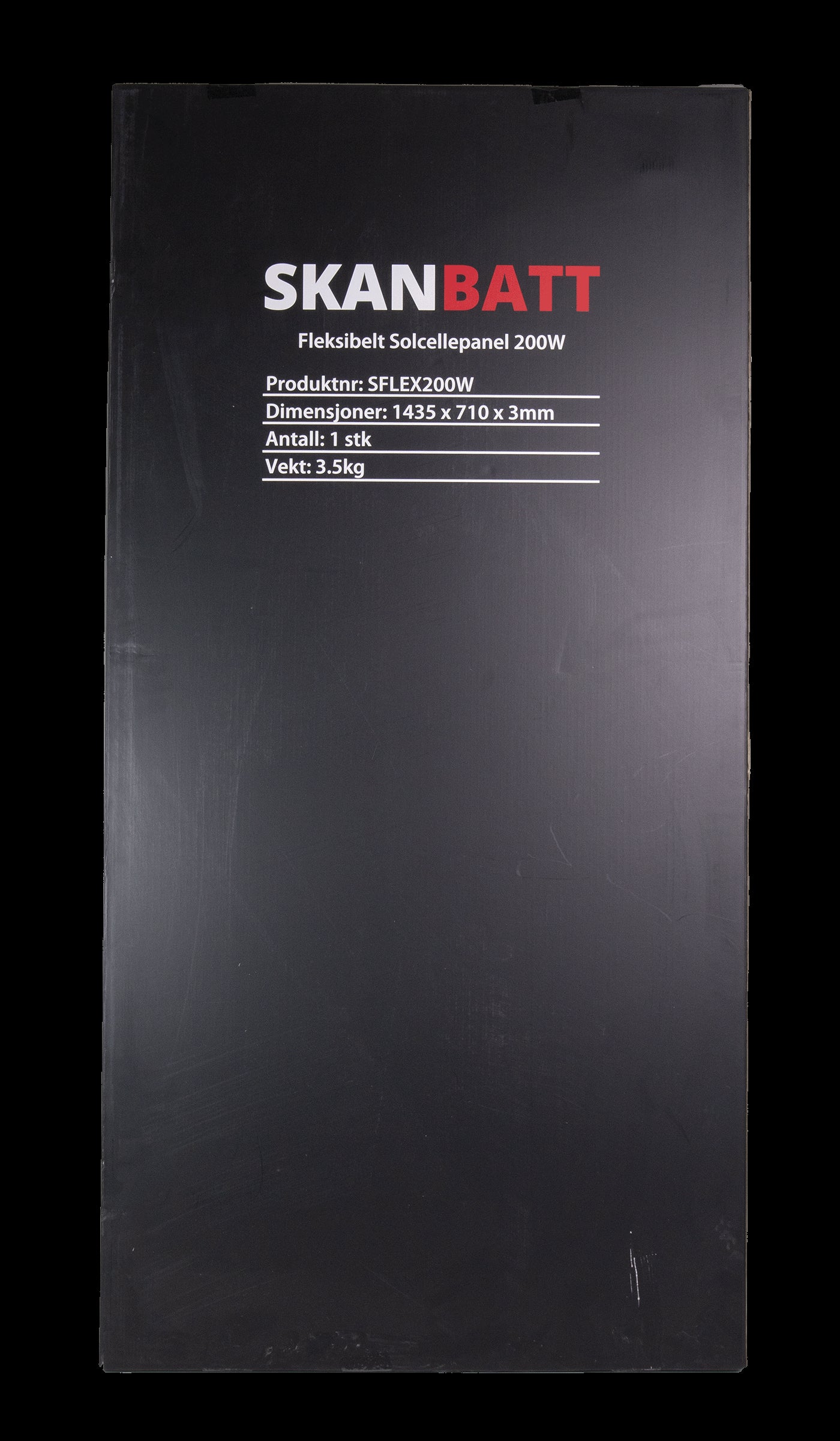 SKANBATT Fleksibelt Solcellepanel 200W - ETFE - 1435x710x3mm - Image 3