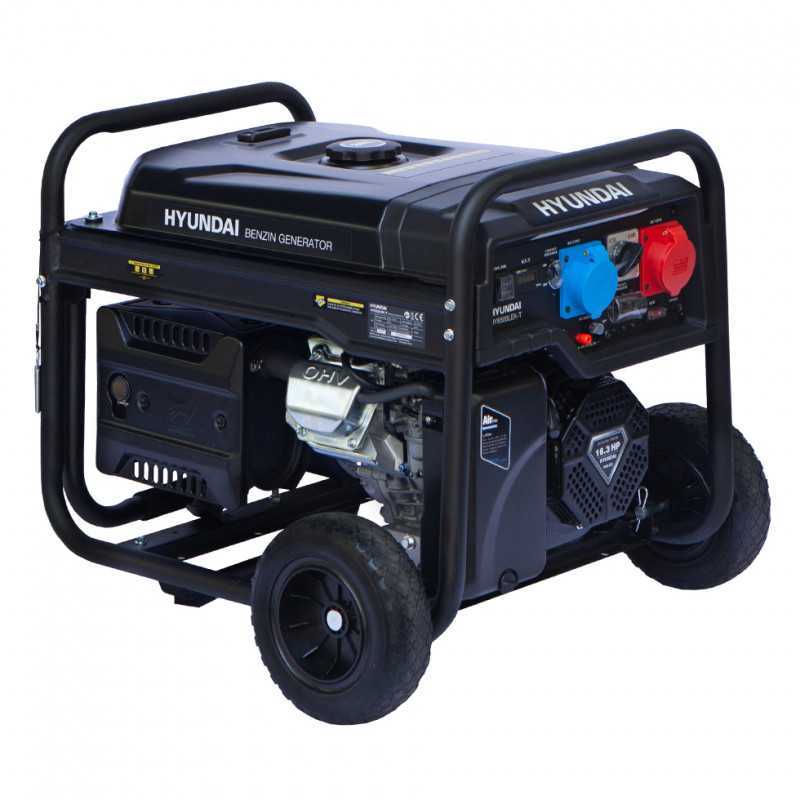 HYUNDAI HY10100LEK-T Proff Strømaggregat 8000W - 400V & 230V 1-FAS - elektrisk start - bensin - Image 5
