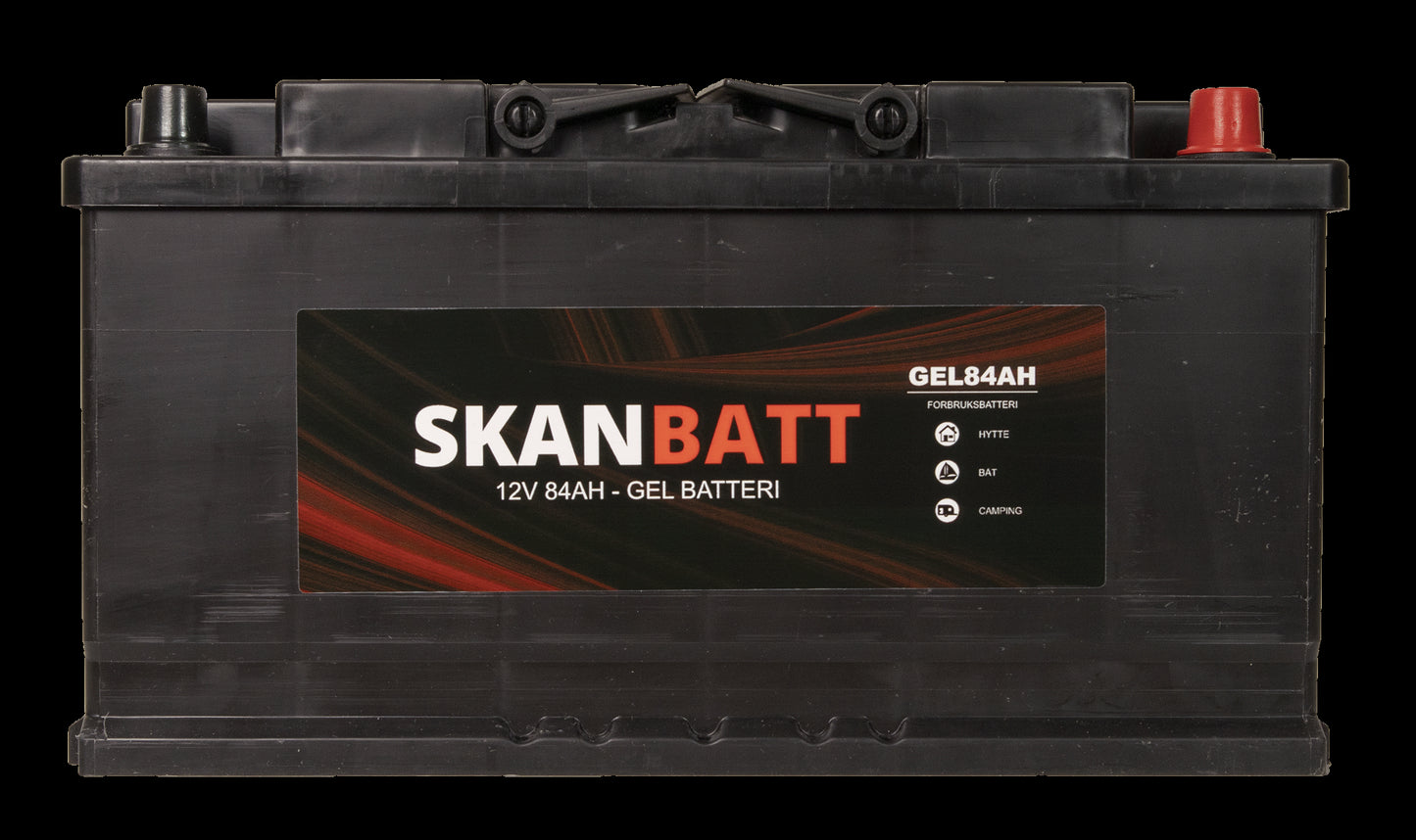 SKANBATT GEL Batteri 12V 84AH (353x175x190mm) +høyre - Image 2