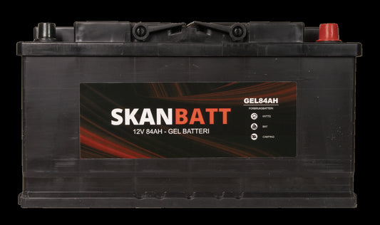 Skanbatt Gel Batteri 12V 84Ah (353X175X190Mm) +Høyre