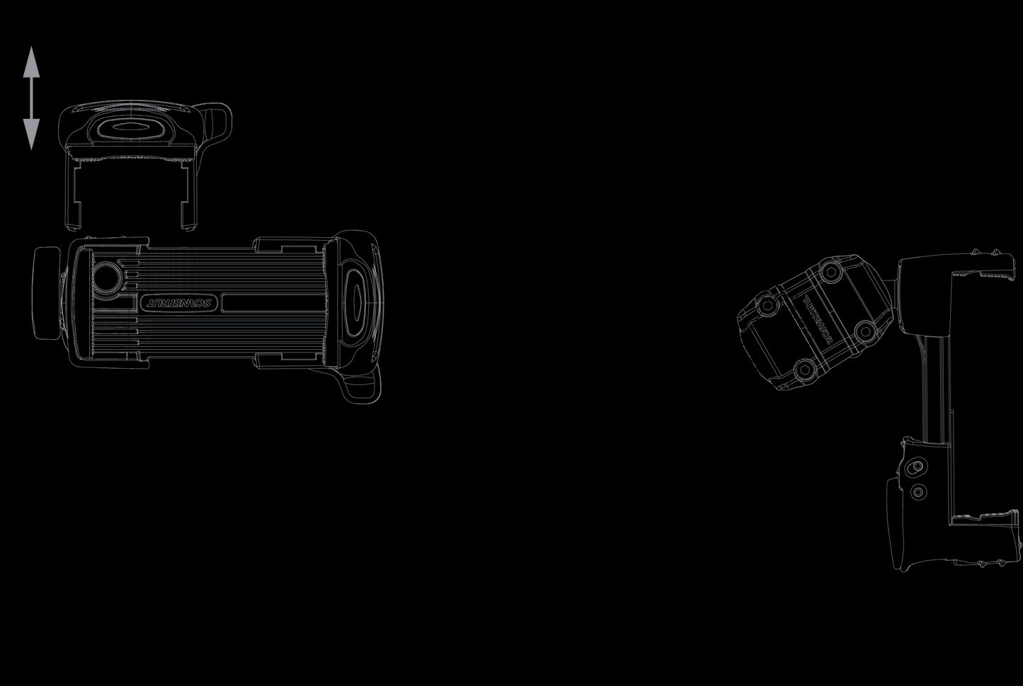 Scanstrut Rokk Mini Mobilholder Til Fastmontering