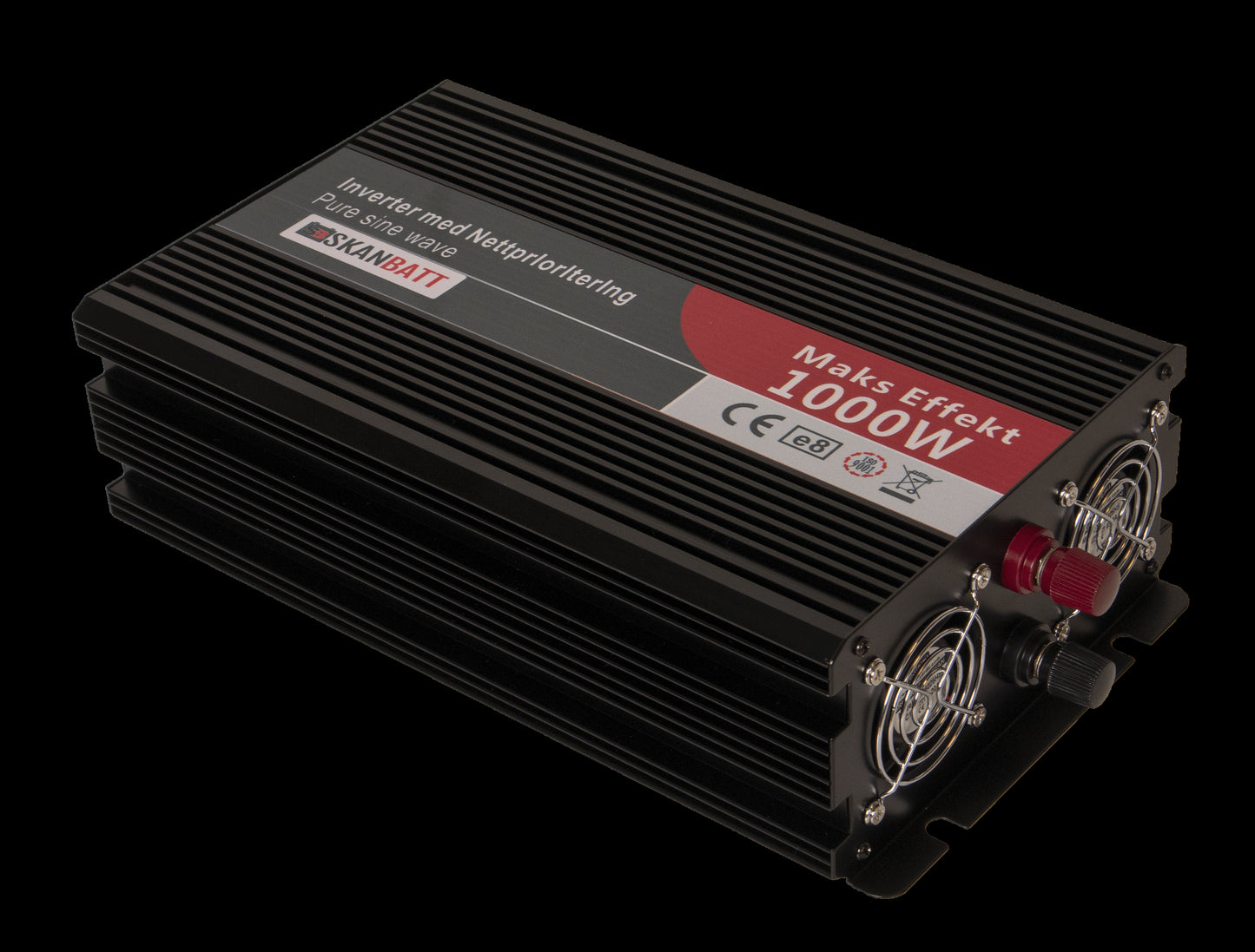 SKANBATT Inverter 12V 1000W Ren Sinus med Nettprioritering og Trådløs Fjernkontroll - Image 2
