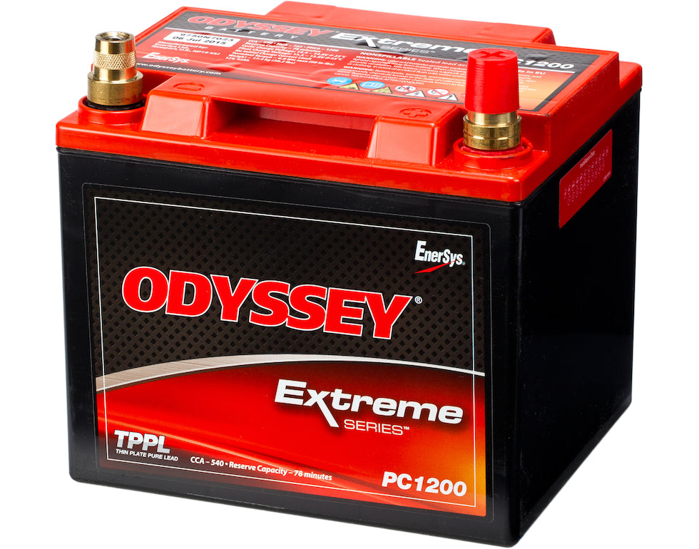 Odyssey Pc1200 Agm Batteri 12V 42Ah 540Cca (198X166X171Mm) +Høyre