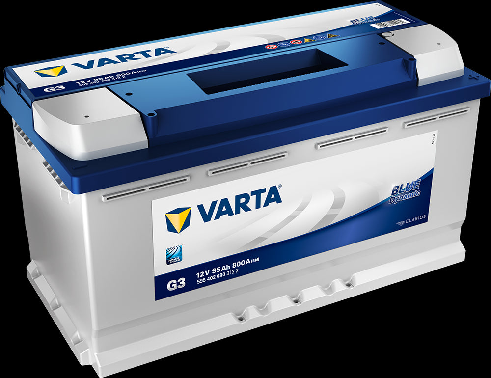 VARTA Blue Dynamic Batteri 12V 95AH 800CCA (353x175x190/190mm) +høyre G3 - Image 1