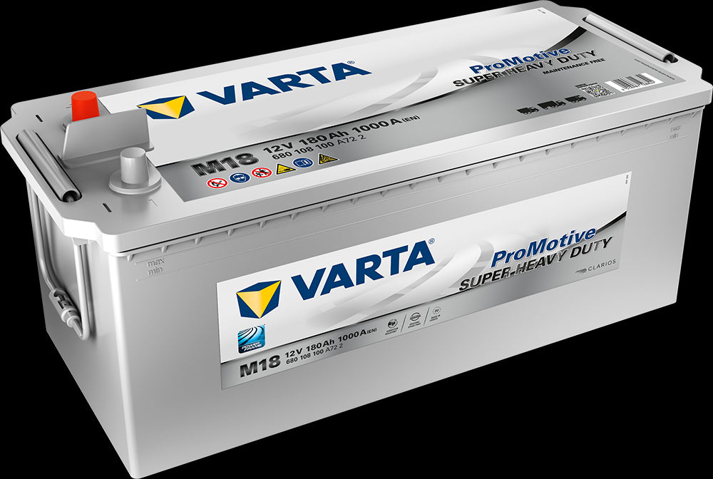 Varta Startbatteri Pro Motive Shd 12V 180Ah 1000Cca (513X223X203/223Mm) +Venstre M18