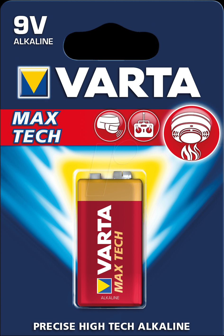 Varta Max Tech 9V 1-Pakning
