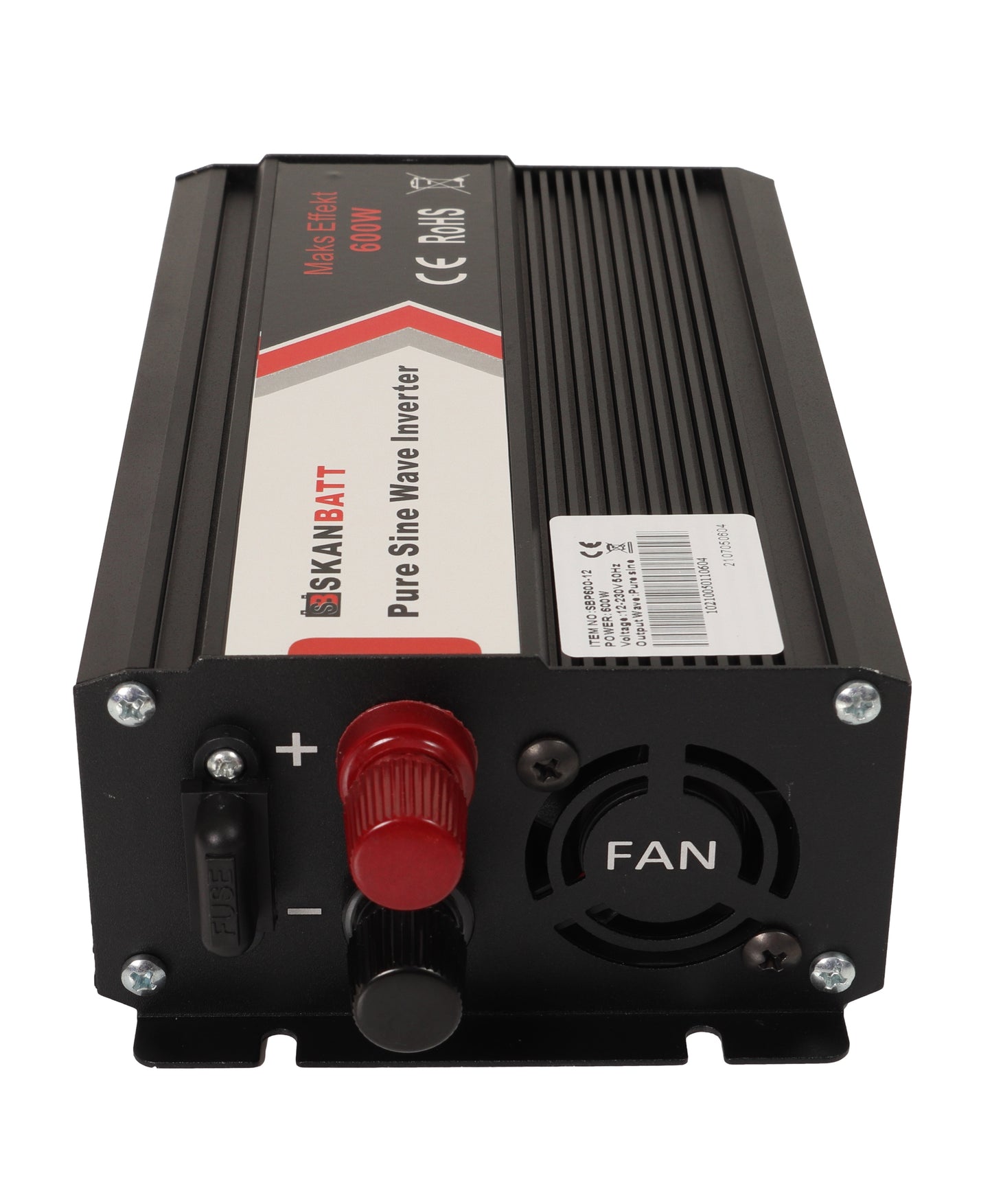 SKANBATT Inverter 12V 600W Ren Sinus - Image 3