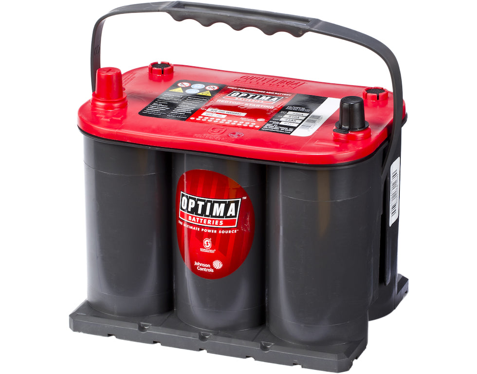 Optima Agm Red Top 12V 44Ah 730Cca (237X172X197Mm) +Venstre 8020-255