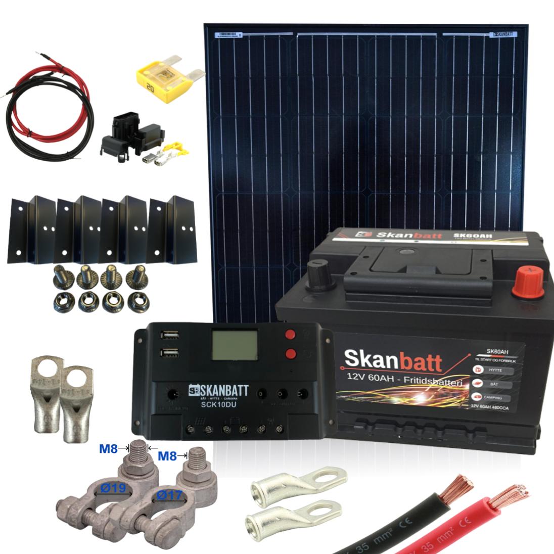 Batteripakke til aggregat Basic med solcelle - Image 1