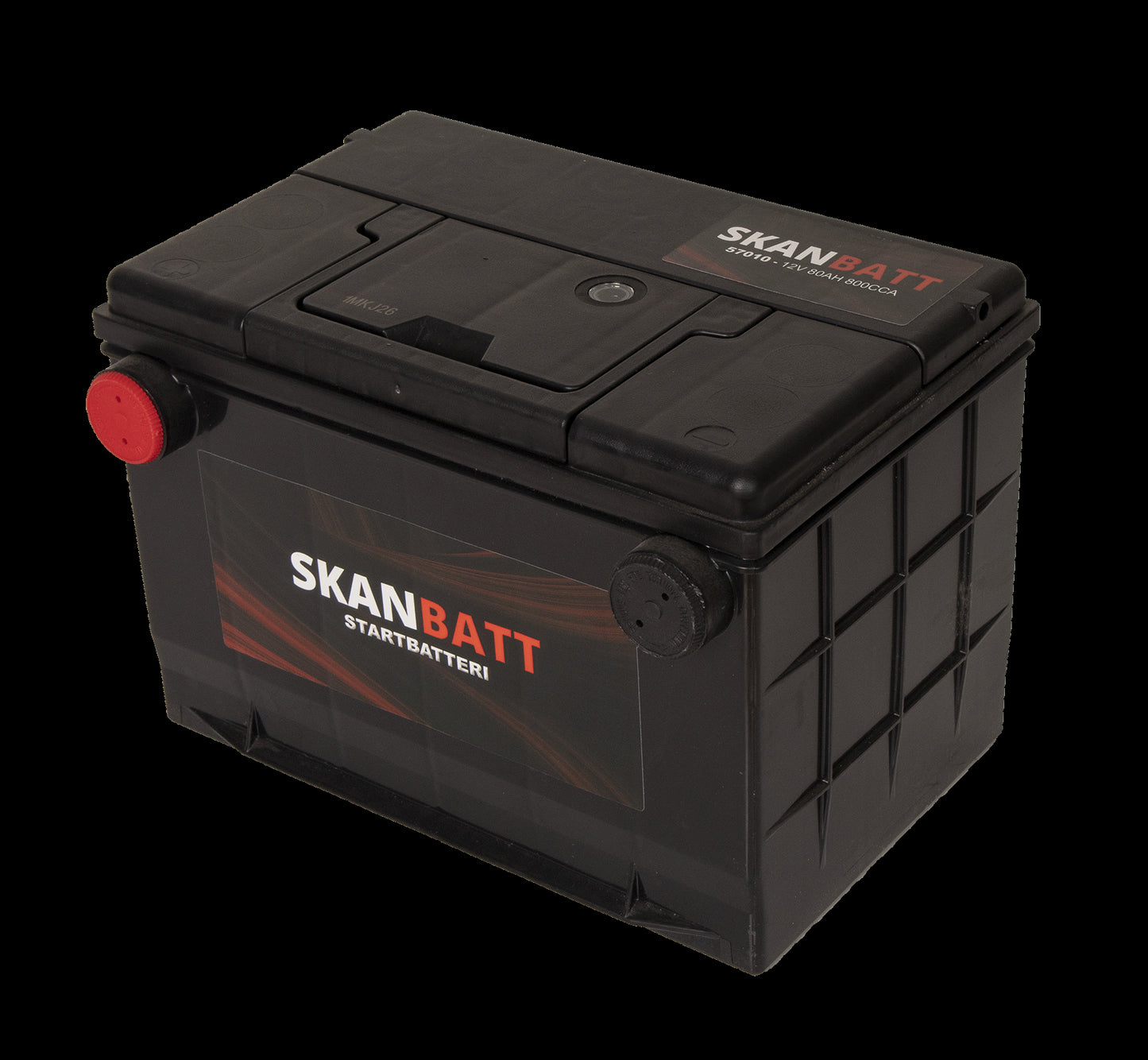 SKANBATT Startbatteri 12V 80AH 800CCA (260x179x180/180mm) +venstre - Image 6