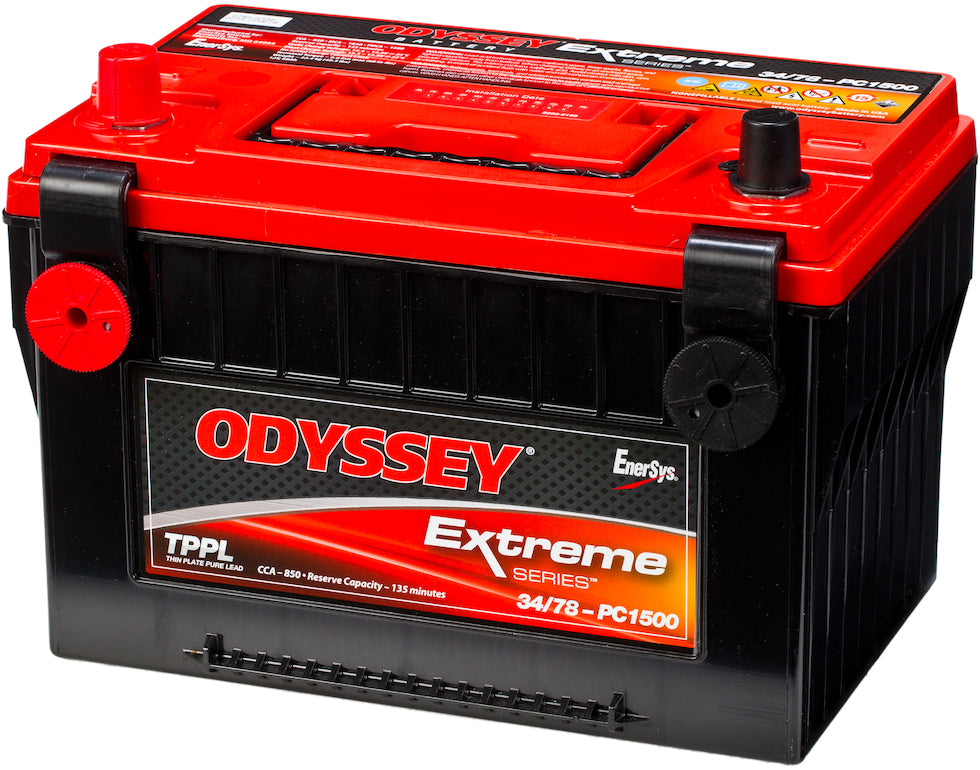 ODYSSEY 34/78 PC1500 AGM Batteri 12V 68AH 850CCA (276x172x200mm) +venstre (sidepoler) - Image 1