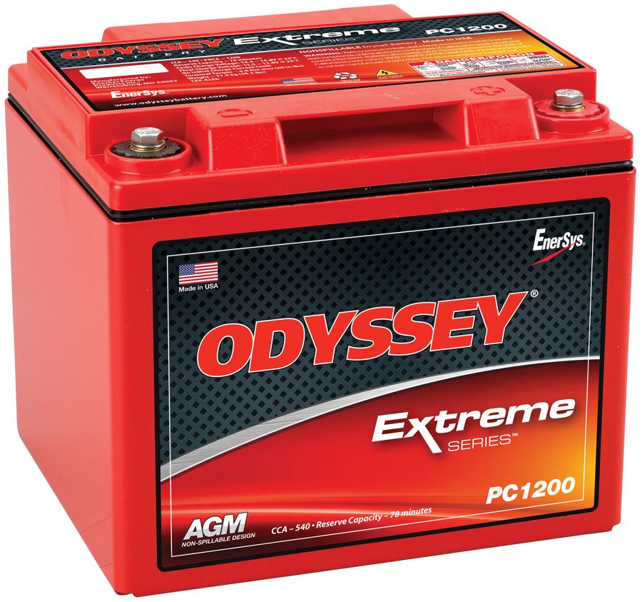 Odyssey Pc1200Mj Agm Batteri 12V 42Ah 540Cca (200X169X173Mm) +Høyre