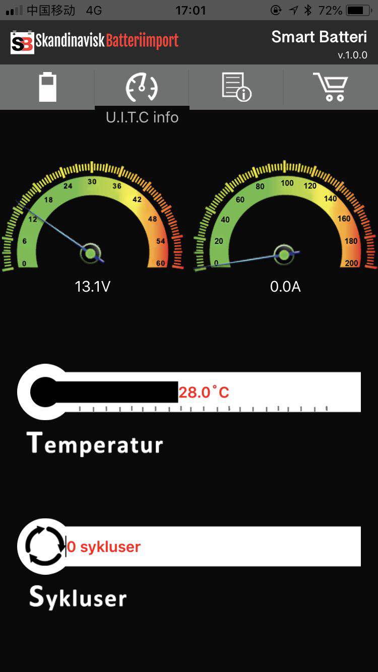Skanbatt Bluetooth Lithium Batteri 12V 50Ah 50A Bms