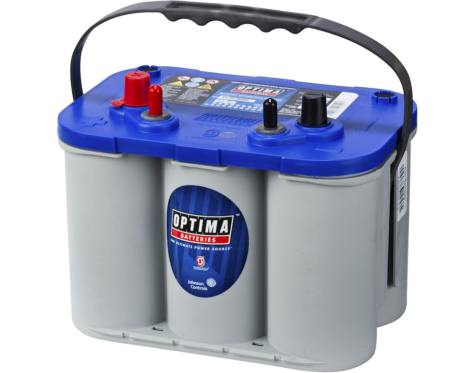 Optima Agm Blue Top 12V 55Ah 765Cca (254X175X200Mm) +Venstre 8016-253