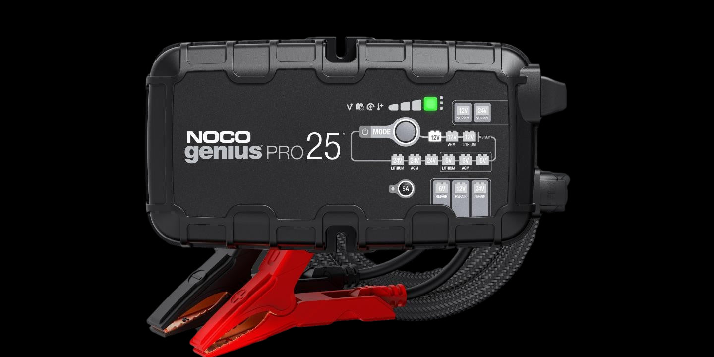 Noco Elektronisk Batterilader 6V/12V/24 25A