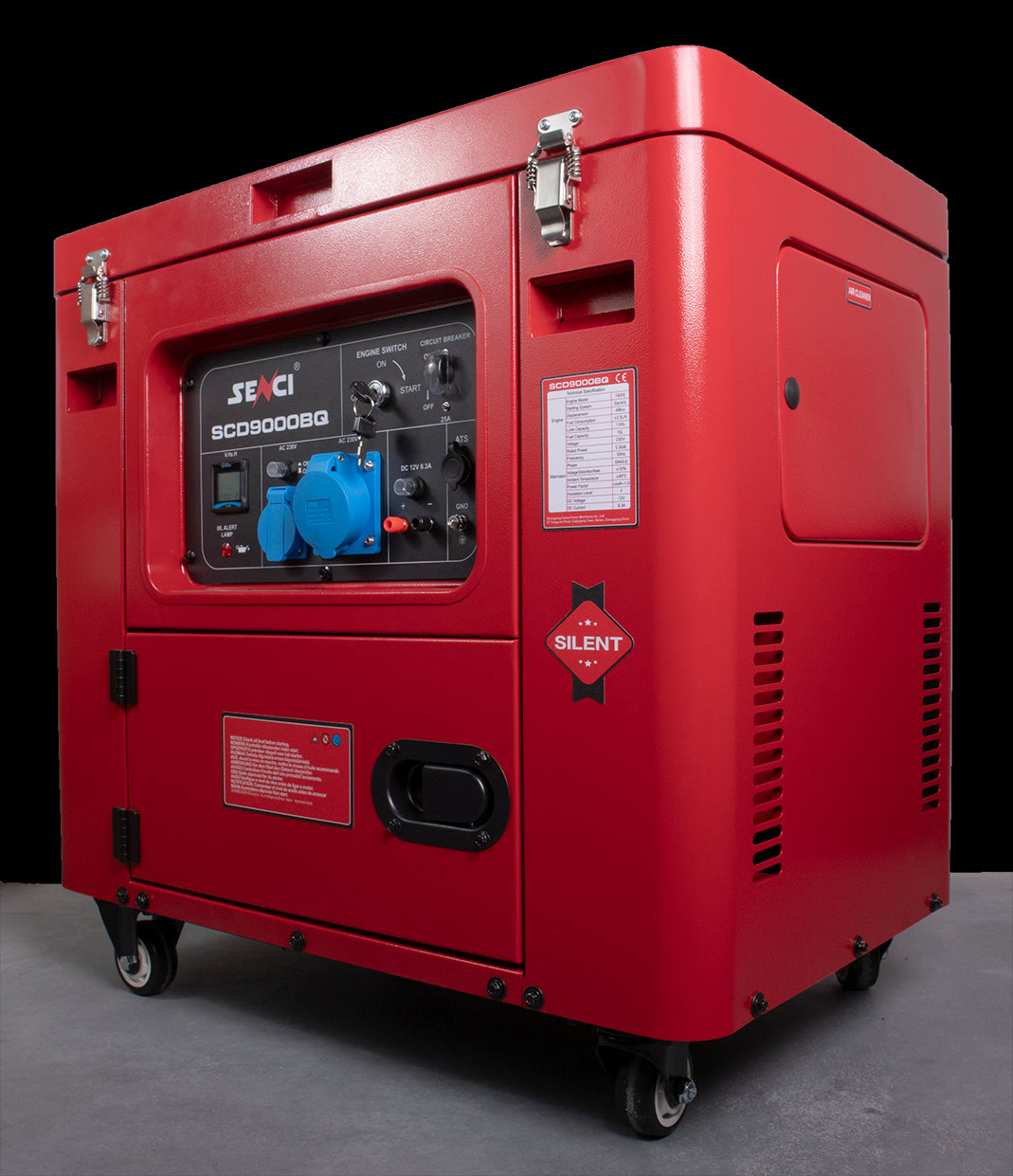 SENCI SCD9000BQ Aggregat - Diesel - Max 6000W - ATS - Elektrisk start - Image 1