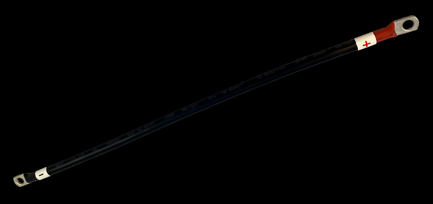 Kabel 25Mm2 M/8Mm 40Cm Lengde (Sort/Rød)