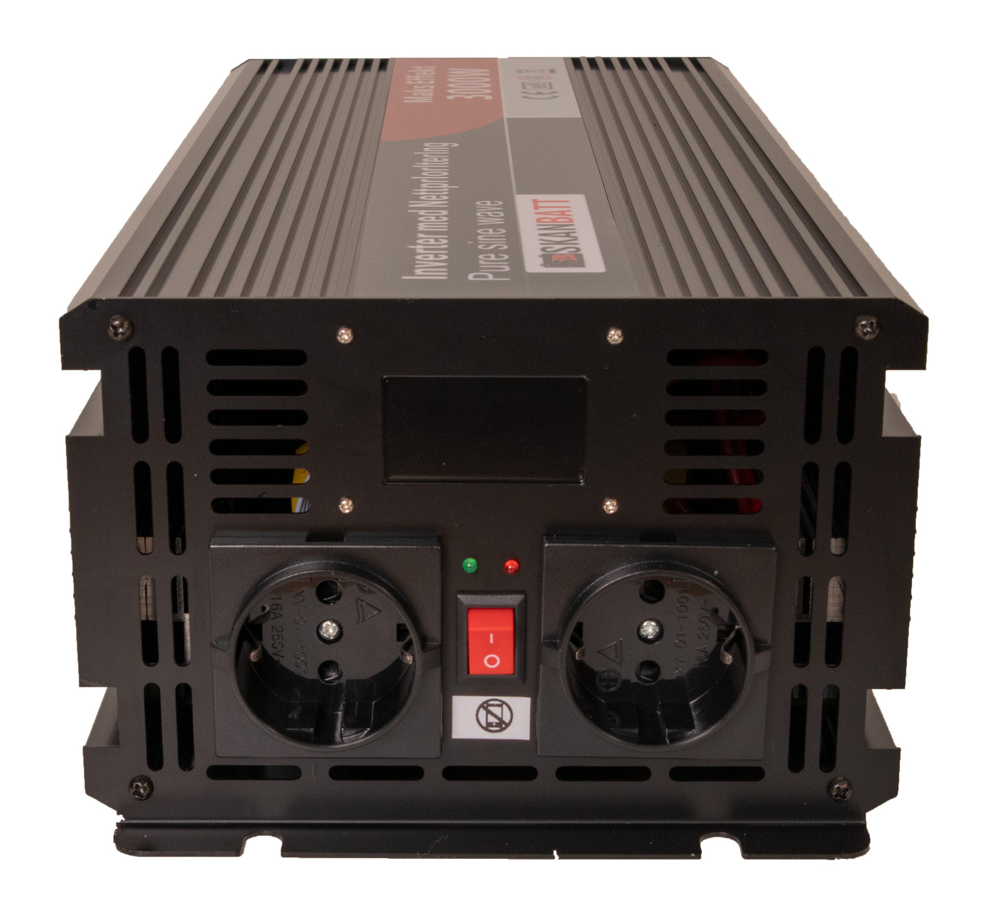 SKANBATT Inverter 12V 3000W Ren Sinus med Nettprioritering, Trådløs Fjernkontroll - Image 4