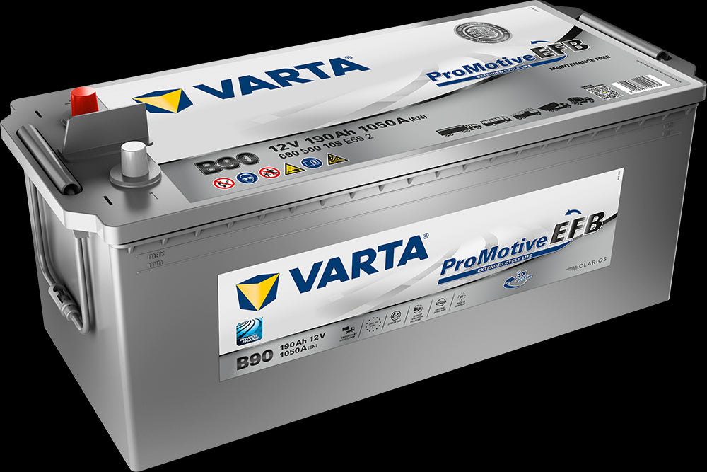 Varta Promotive Efb Batteri 12V 190Ah 1050Cca (513X223X203/223Mm) +Venstre B90
