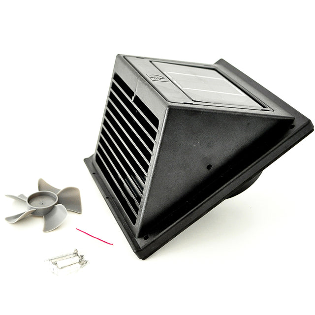 Wattstunde Solventilator Veggmodell Svart