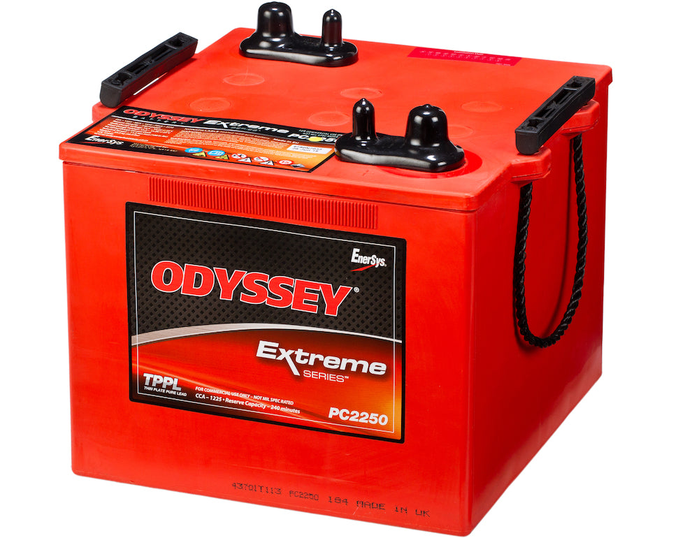 Odyssey Pc2250 Agm Batteri 12V 126Ah 1225Cca (286X269X233Mm) +Diagonalt