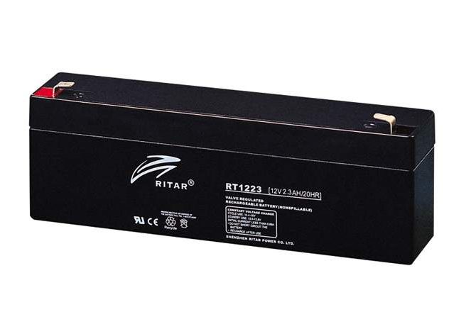 RITAR AGM Batteri 12V 2,3AH (178x35x61mm) F1 - Image 1