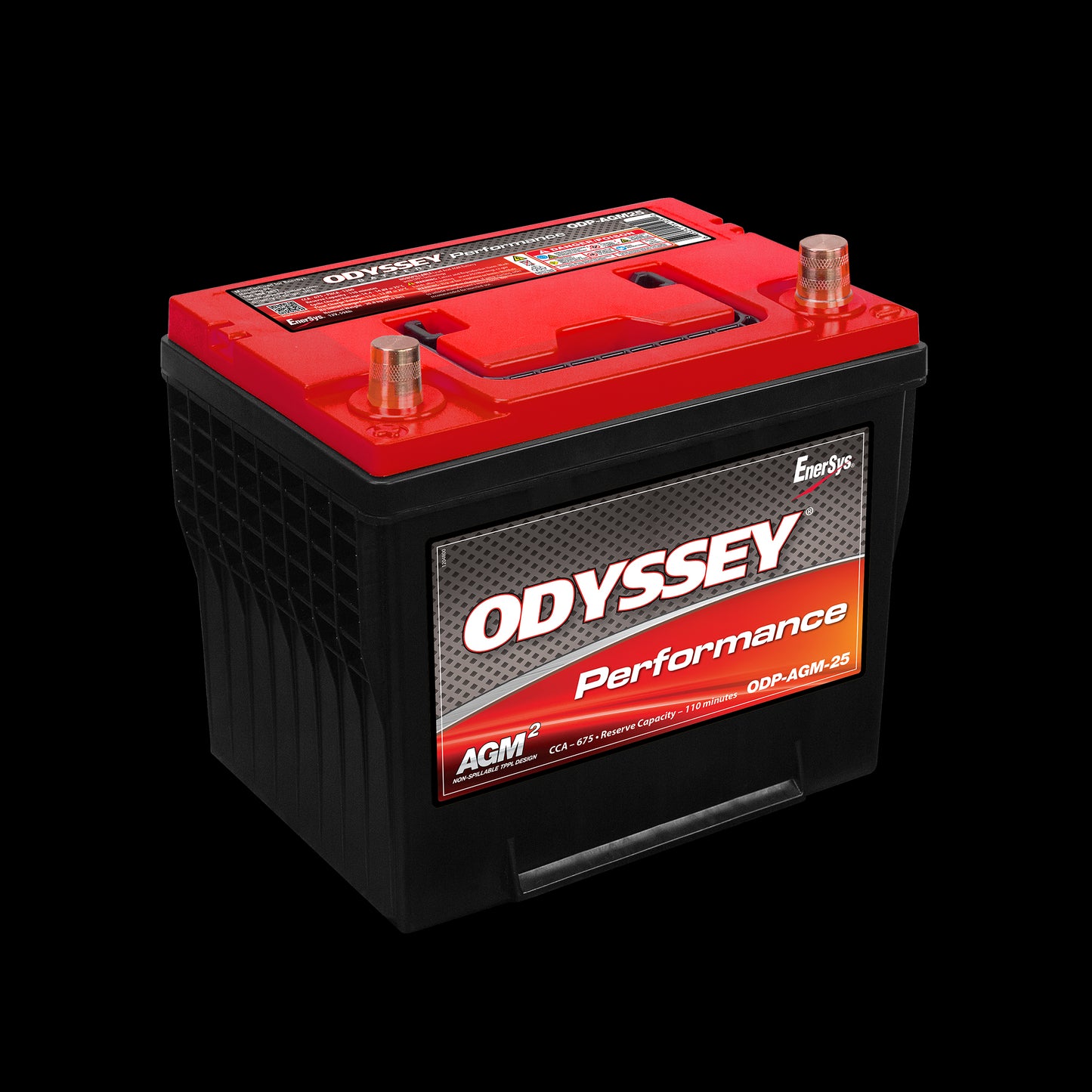 Odyssey Odp-Agm24 Agm Batteri 12V 63Ah 725Cca (276X172X225Mm) +Venstre