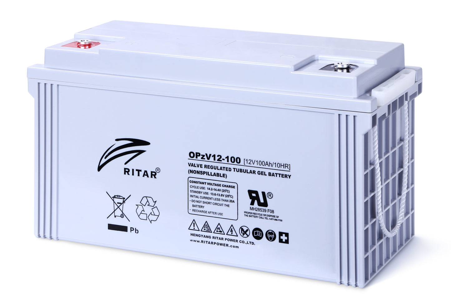 Ritar Opzv Serien Gel Batteri 12V 100Ah