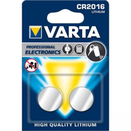 Varta Lithium Cr2016 3V 2-Pakning