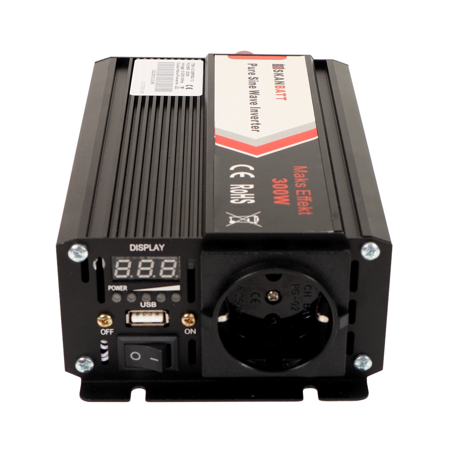 SKANBATT Inverter 12V 300W Ren Sinus - Image 4