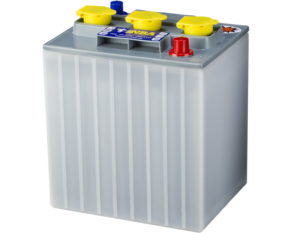 Rørplate Batteri Deep Cycle 6V 240Ah (242X190X275Mm) +Diagonalt